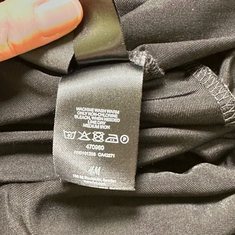 H&M Madonna Glam Black Sleeveless Maxi Dress